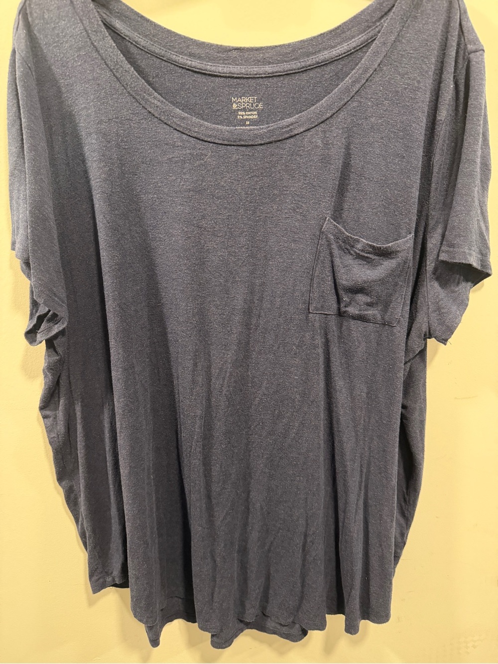 Market & Spruce Navy Crewneck Tee